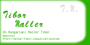 tibor maller business card